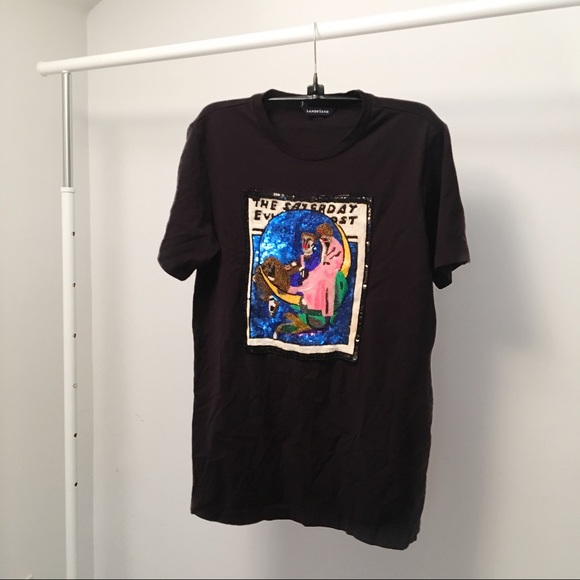 Lands' End Tops - Vintage Land’s End Saturday Evening Post Tee